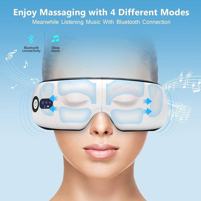 Eye Massager with Heat and Vibration,