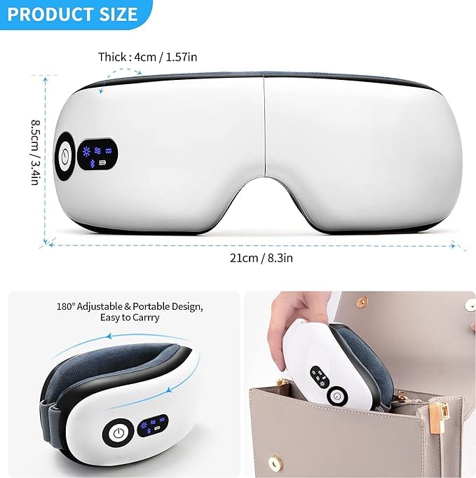 Eye Massager with Heat and Vibration,