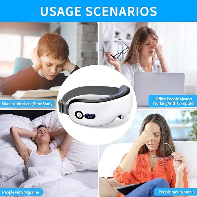 Eye Massager with Heat and Vibration,