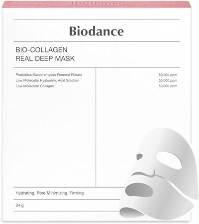 BIODANCE Bio-Collagen Real Deep Mask 34g 4 Count (Pack of 1)