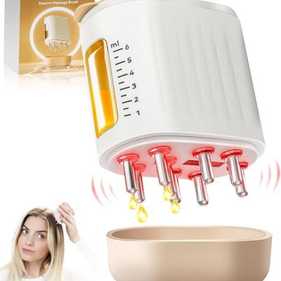 EMS Scalp Massager Comb with Red Light Therapy